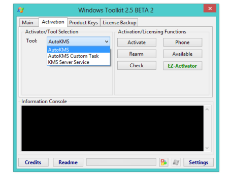 windows toolkit usage